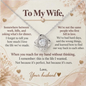 To My Wife – This Is the Life I Wanted – Love Knot Necklace