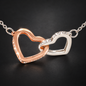 To My Sister From Your Sister – Best Friends by Choice - Interlocking Hearts Necklace