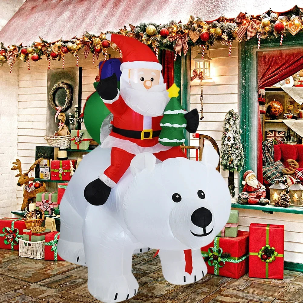 Christmas Inflatable Decoration Toy with Built-In LED Lights – Indoor & Outdoor Ornament