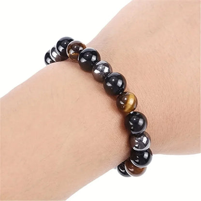 Natural Tiger Eye Stone Bracelet for Grandpa – A Timeless Gift for Special Occasions