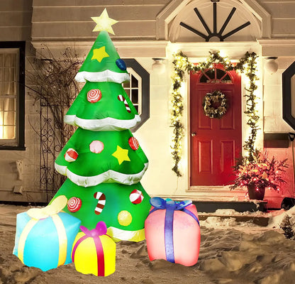 Giant Inflatable Christmas Tree – Glowing Outdoor Decoration with LED Lights