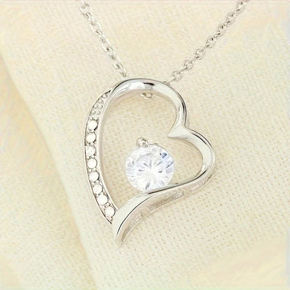 Elegant Heart-Shaped Pendant Necklace: A Beautiful Gift of Love for Your Daughter