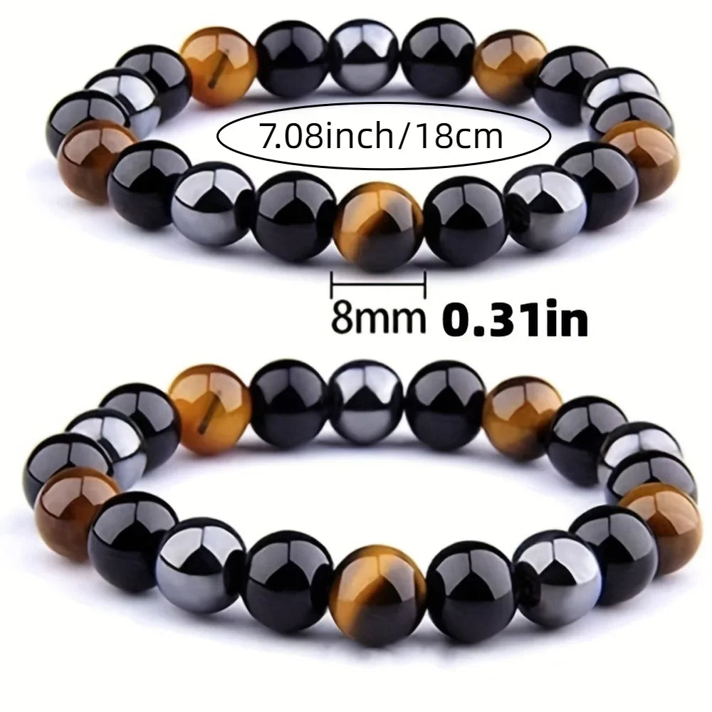 Natural Tiger Eye Stone Bracelet for Grandpa – A Timeless Gift for Special Occasions