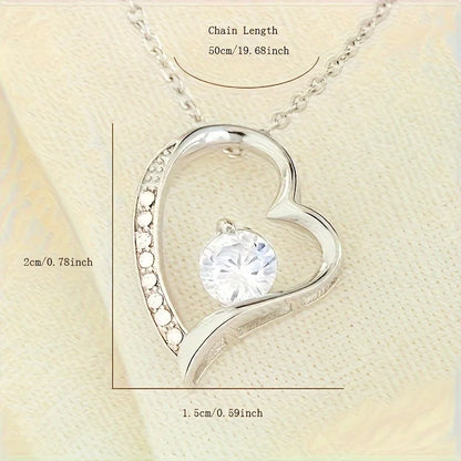 Elegant Heart-Shaped Pendant Necklace: A Timeless Gift for Your Daughter