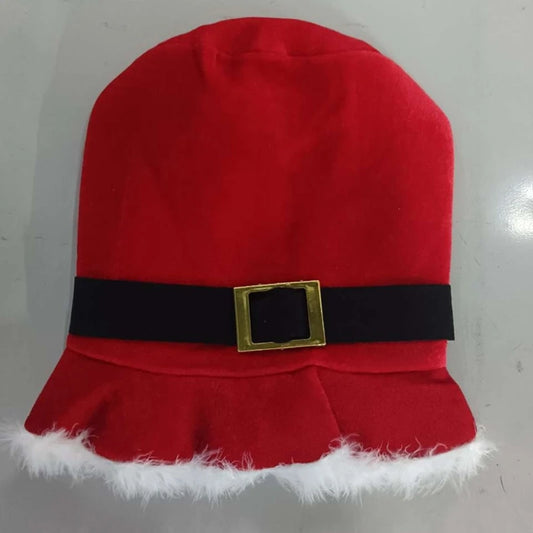 Adult Christmas Santa Hat with White Brim – Perfect for New Year Parties & Cosplay Accessories