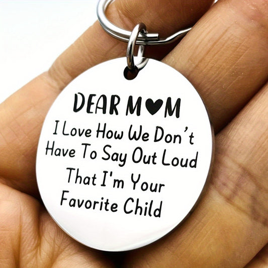 Dear Mom:Funny Key Chain As Gifts For Mom In Mother's Day, Gift For Birthday Christmas Thanksgiving