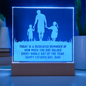 Someone Said Gift acrylic plaque valued with Father and children design and heartfelt Father's Day message