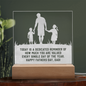 Someone Said Gift acrylic plaque valued with engraved Father’s Day message and silhouette of father with children
