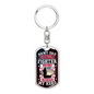 Someone Said Gift Army Dad dog tag keychain with freedom fighter design gift idea for a dad