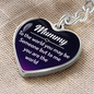 Gift for Mom – “Mummy, To the World You May Be Someone” Graphic Heart Keychain