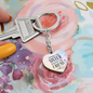 Gift for Sister – “Always My Sister, Forever My Friend” Graphic Heart Keychain