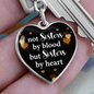 Gift for Sister‑in‑Law – “Not Sisters by Blood, but Sisters by Heart” Graphic Heart Keychain