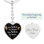 Gift for Sister‑in‑Law – “Not Sisters by Blood, but Sisters by Heart” Graphic Heart Keychain