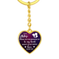 Gift for Wife – “Thank You for Bringing Joy to My Heart” Graphic Heart Keychain