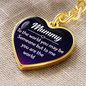 Gift for Mom – “Mummy, To the World You May Be Someone” Graphic Heart Keychain