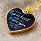 Gift for Her – “I Carry Your Heart With Me” Graphic Heart Keychain