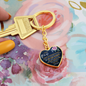 Gift for Wife – “My Dear Wife, I Know the Distance Is Hard” Graphic Heart Keychain