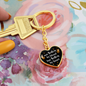 Gift for Sister‑in‑Law – “Not Sisters by Blood, but Sisters by Heart” Graphic Heart Keychain