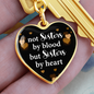 Gift for Sister‑in‑Law – “Not Sisters by Blood, but Sisters by Heart” Graphic Heart Keychain