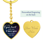 Gift for Her – “I Carry Your Heart With Me” Graphic Heart Keychain