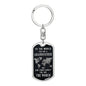 Someone Said Gift dog tag keychain with grandfather message perfect gift to grandpa