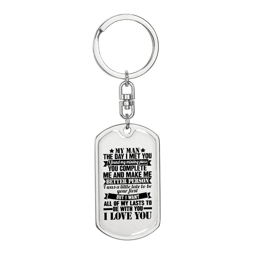 *My Man: Keychain Gift for Husband, Boyfriend