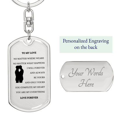 *My Man: Keychain Gift for Husband/Boyfriend from Husband/Boyfriend