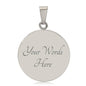Gift for Daughter (from Mom) – “Never Forget That I Love You” Luxury Circle Pendant Necklace
