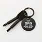 Gift for Dad – “Dad Is My Name, Fixing Is My Game” Engraved Screwdriver Keychain Set