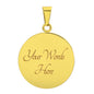 Gift for Daughter (from Mom) – “Never Forget That I Love You” Luxury Circle Pendant Necklace