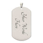 “Some Dads Like Drinking With Friends, Great Dads Go Fishing With Their Daughters” Dog Tag Necklace  - Gift for Dad