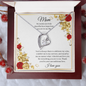 Gift for Mom "Thank you for your unconditional love..." Forever Love Necklace
