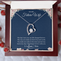 Gift for Girfriend "The day I met you, my life changed forever.." Forever Love Necklace