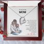 Gift for Mom "I'm so lucky to have you as my Mom..." Forever Love Necklace