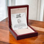 Gift for Sister (from Brother) – "I will always be right here standing behind you" Forever Love Necklace