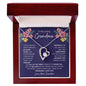 Gift for Grandma (from Grandson) – “Grandma, I Love You” Forever Love Necklace