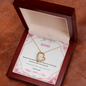 Gift for Mother's day "Because Of Your Belief In Me" Forever Love Necklace