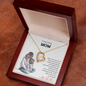 Gift for Mom "I'm so lucky to have you as my Mom..." Forever Love Necklace