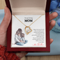 Gift for Mom "I'm so lucky to have you as my Mom..." Forever Love Necklace
