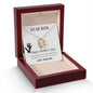 Gift for Mom (from Son) – “The Love Between a Mother and a Son Is Forever” Forever Love Necklace