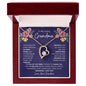 Gift for Grandma (from Grandson) – “Grandma, I Love You” Forever Love Necklace