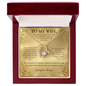 To My Wife – Still My Favorite Choice Forever Love Necklace