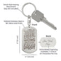 “Anyone Can Be a Father, But Only an Amazing Man Can Be Called Daddy” Engraved Dog Tag Keychain - Gift for Dad