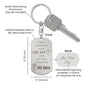 Gift for Dad "I will always be your little girl..." Engraved Dog Tag Keychain - Someone Said Gift