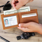 Gift for Dad – “A Son’s First Hero, A Daughter’s First Love – DAD” Graphic Leather Wallet