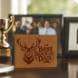 Gift for Dad – “Best Buckin' Dad” Graphic Leather Wallet