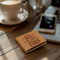 Gift for Dad – “A Son’s First Hero, A Daughter’s First Love – DAD” Graphic Leather Wallet
