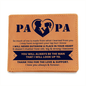 Gift for Dad – “So Much of Me Is Made From What I Learned From You…” Graphic Leather Wallet