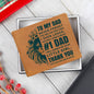 Gift for Dad – “Dad, Never Forget You Are the First Man I Ever Loved” Graphic Leather Wallet