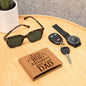 Gift for Dad – “A Son’s First Hero, A Daughter’s First Love – DAD” Graphic Leather Wallet